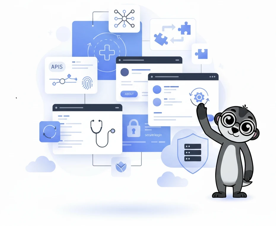 Darstellung einer modernen Website einer Arztpraxis.